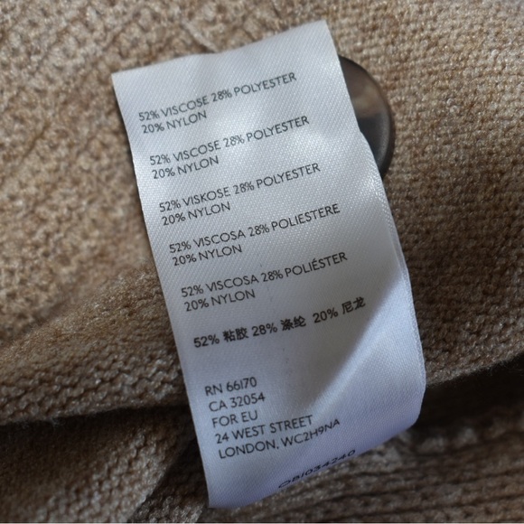 by Anthropologie Womens Tan/Brown Margarita Button Shoulder Tunic Sweater XSmall - Picture 8 of 11